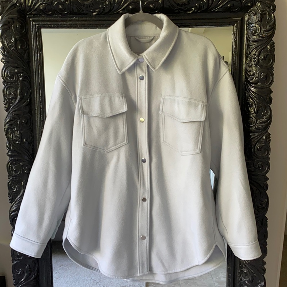 ABERCROMBIE & FITCH | Light Blue Utility Shirt Jacket | Size XL